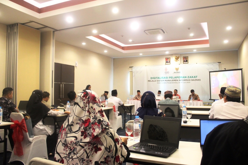 BAZNAS Prov. Kep. Bangka Belitung Adakan Kegiatan Digitalisasi Pelaporan Zakat Melalui SiMBA